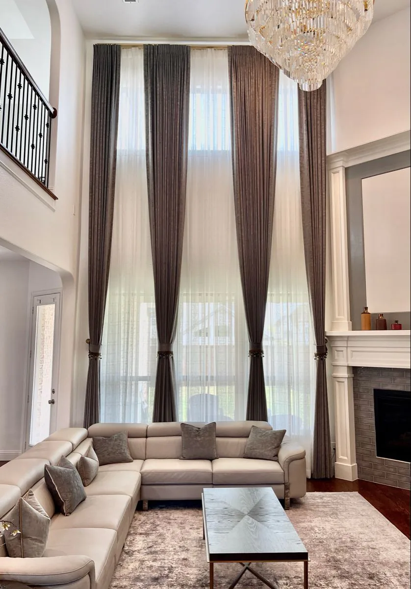 Reverse Box Pleat curtain heading style