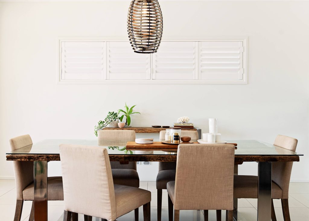 PVC Shutters dining room